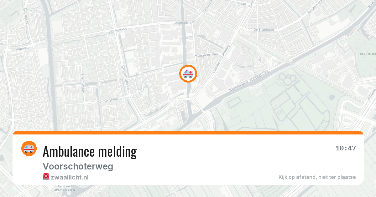 Ambulance melding — 6 aug 2026