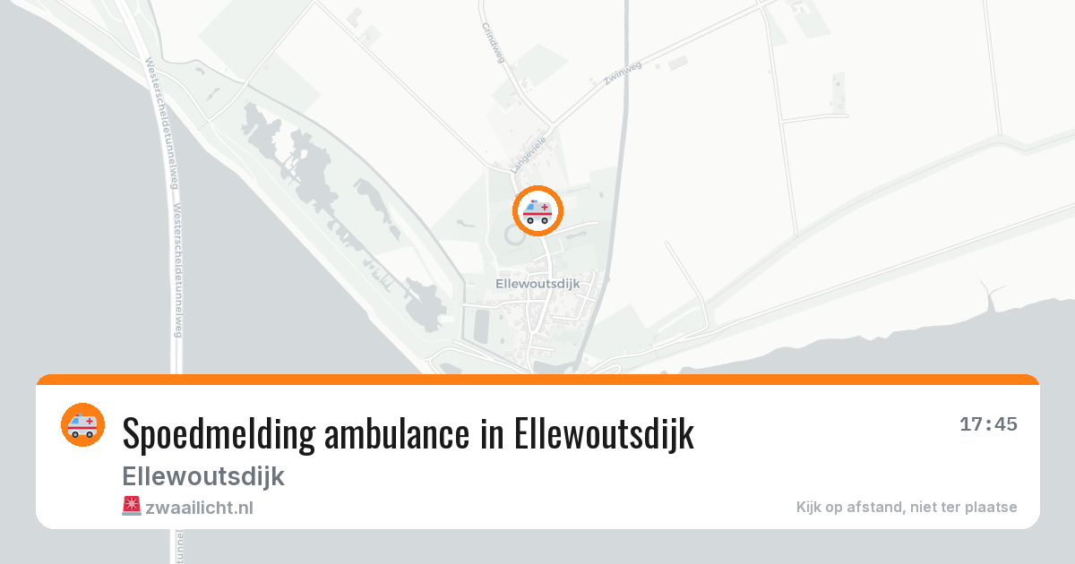 Spoedmelding ambulance in Ellewoutsdijk — 1 aug 2026