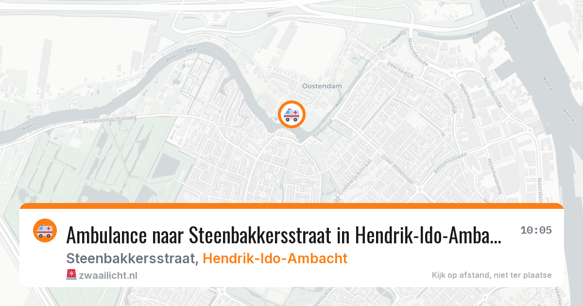 Ambulance naar Steenbakkersstraat in Hendrik-Ido-Ambacht — 31 mrt 2026