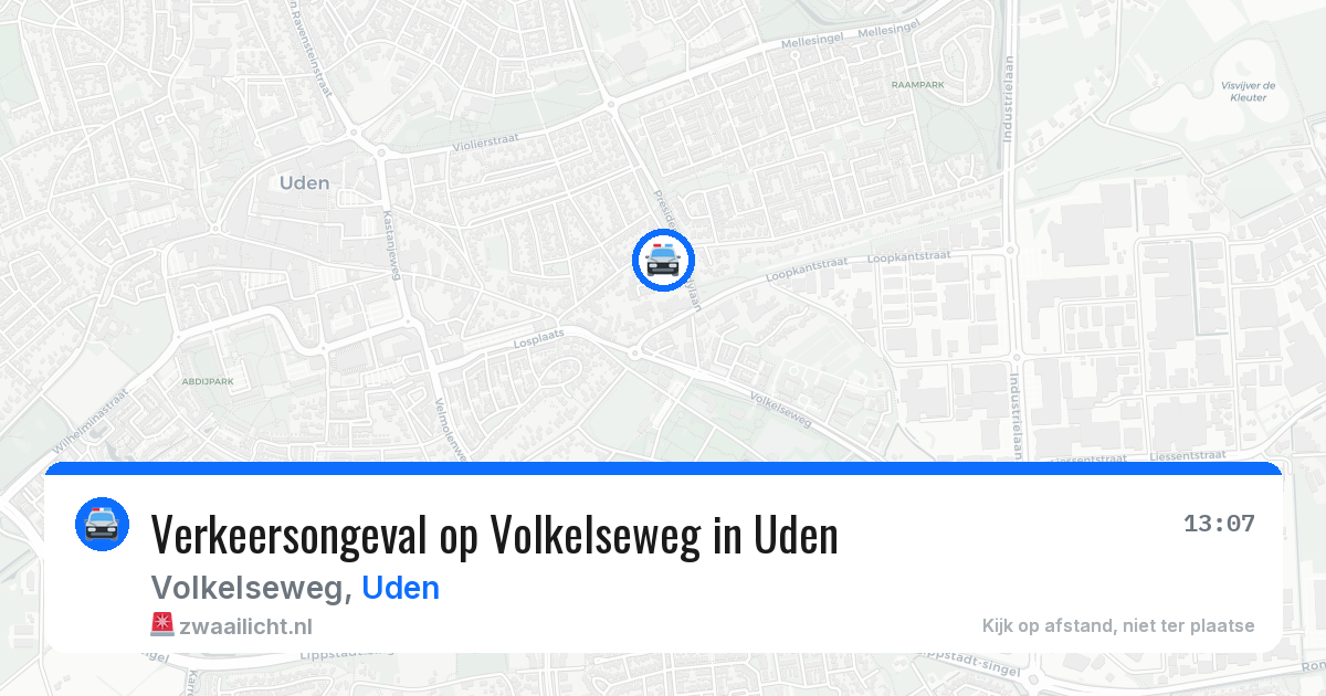 Verkeersongeval op Volkelseweg in Uden — 21 mei 2026