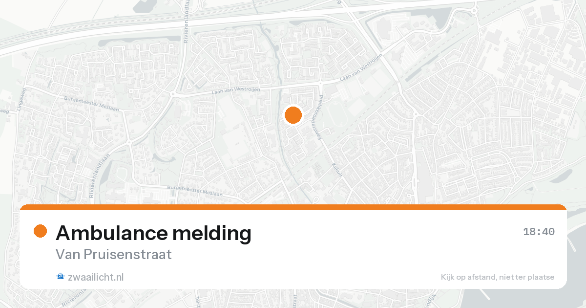 Ambulance melding — 31 jan 2026