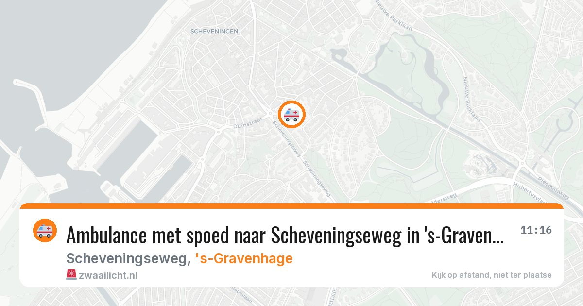 Ambulance met spoed naar Scheveningseweg in 's-Gravenhage — 28 jan 2026