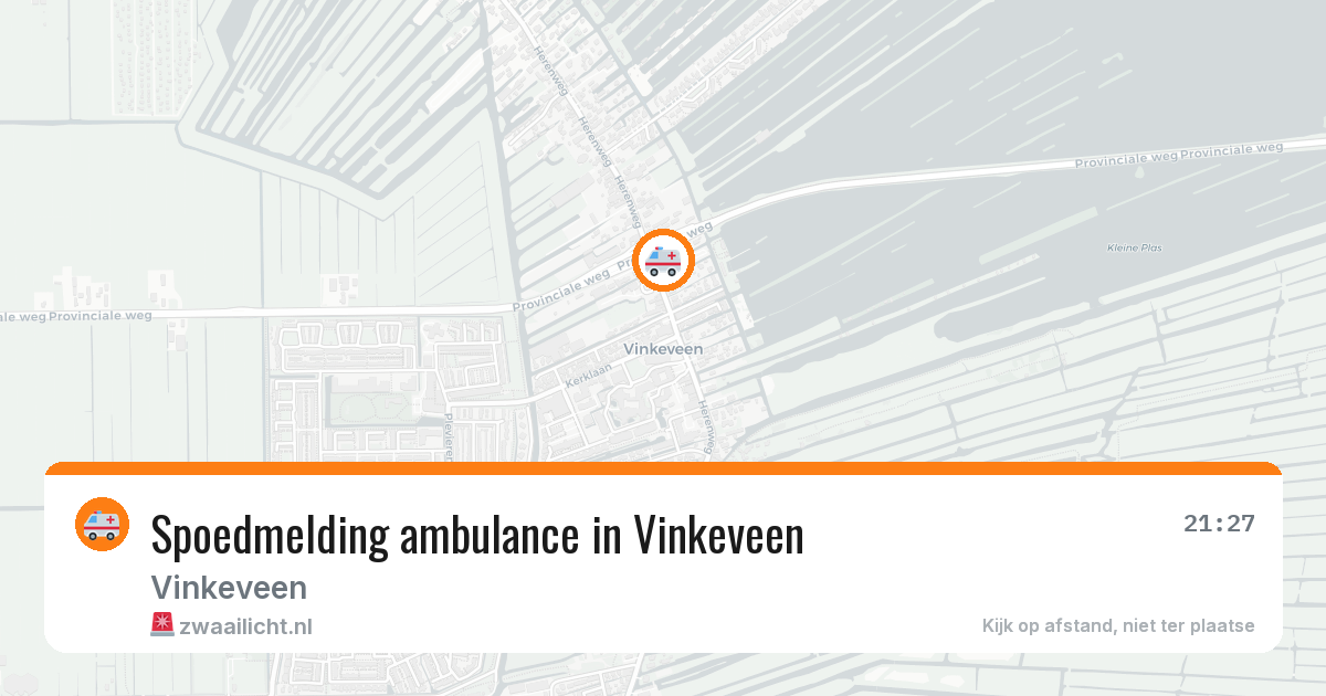 Spoedmelding ambulance in Vinkeveen — 20 jan 2026