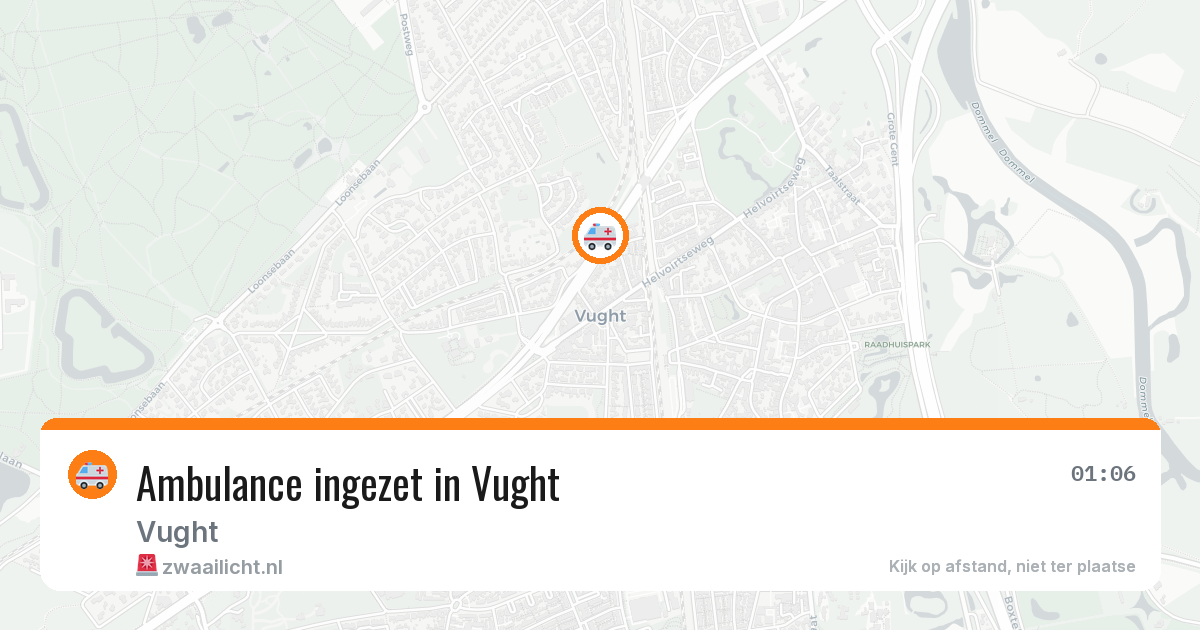 Ambulance ingezet in Vught — 29 jan 2026