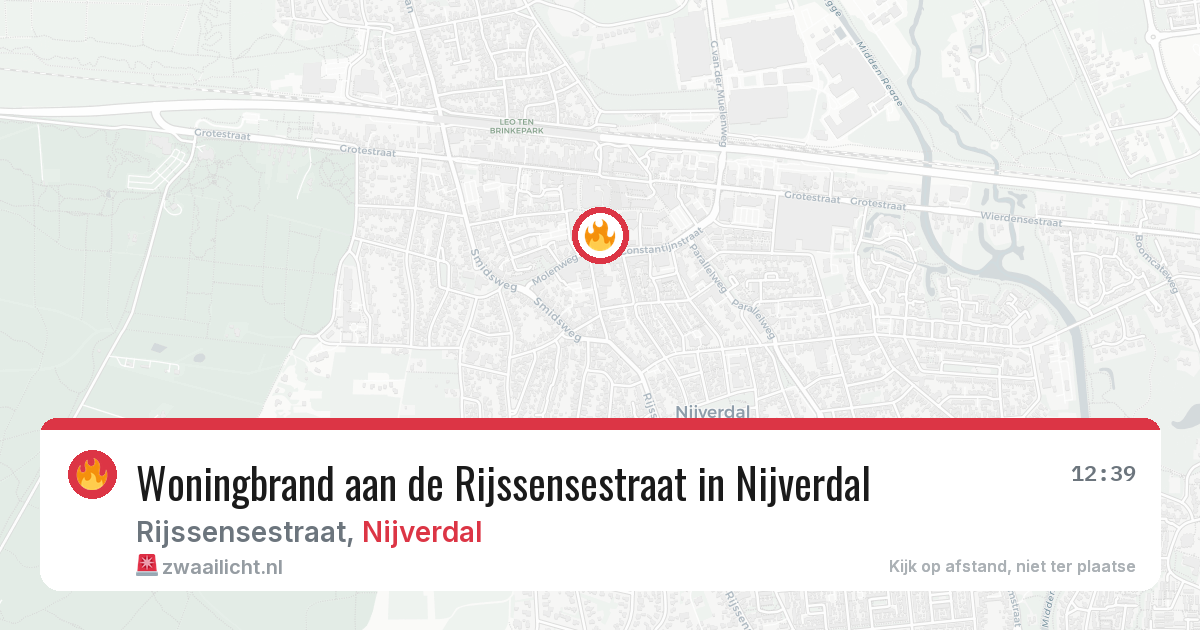 Woningbrand aan de Rijssensestraat in Nijverdal — 26 mei 2026