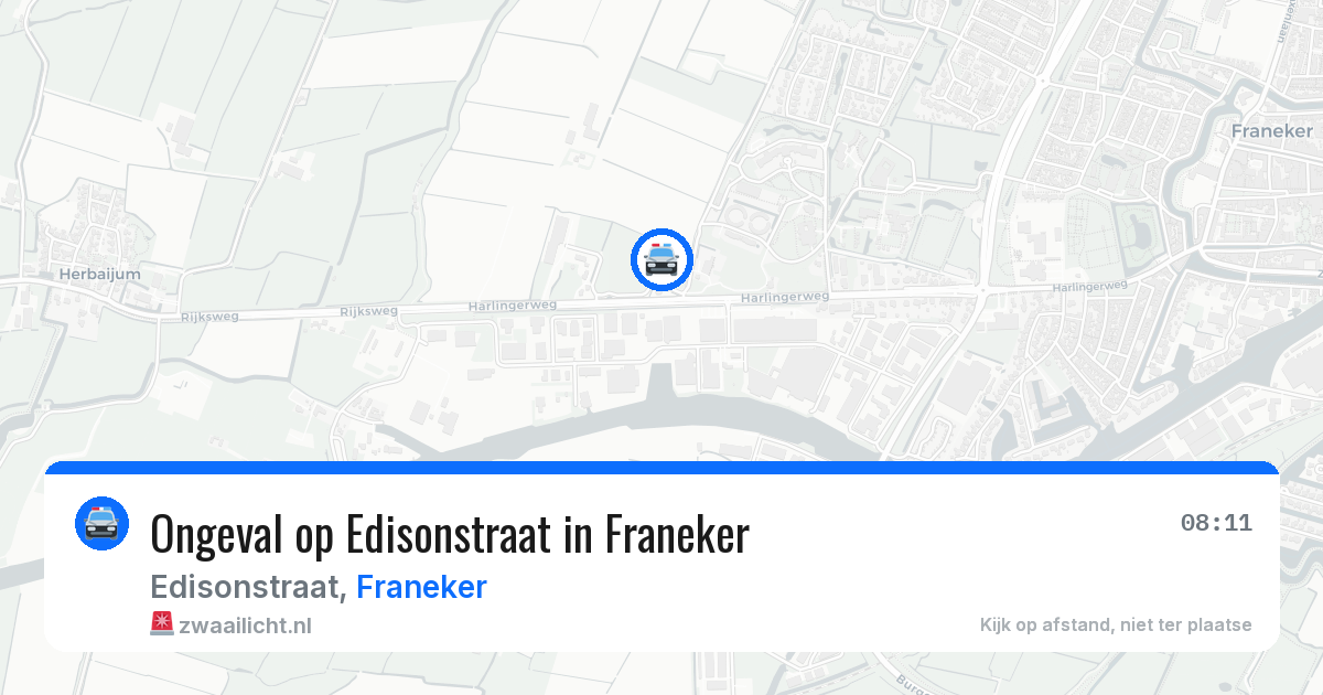 Ongeval op Edisonstraat in Franeker — 6 mei 2026