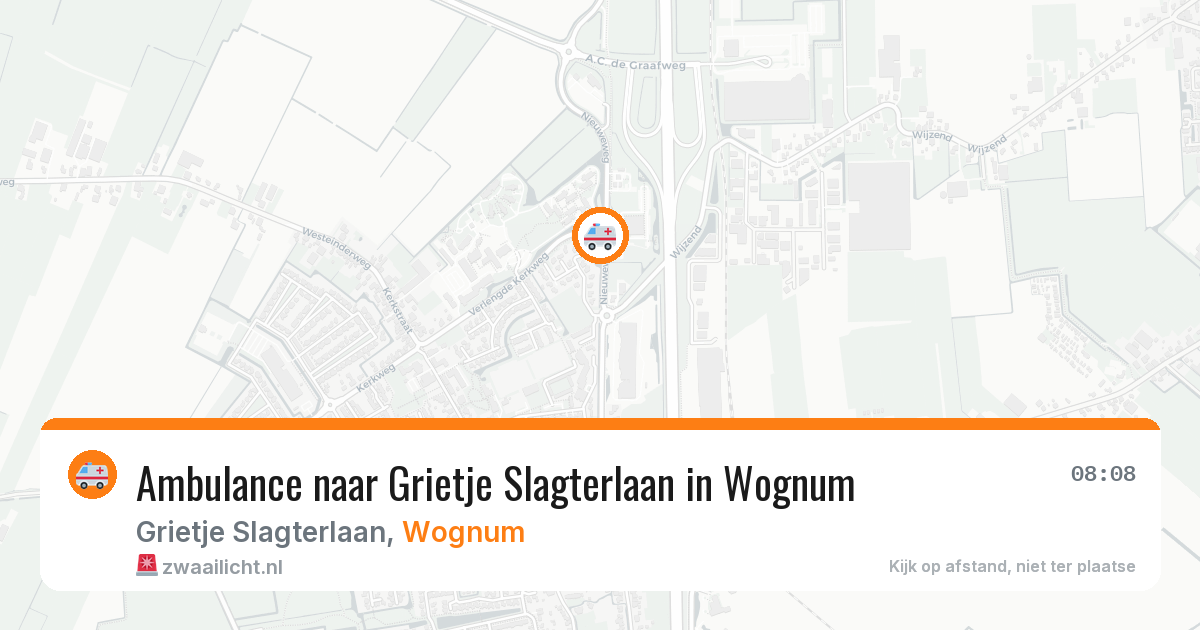 Ambulance naar Grietje Slagterlaan in Wognum — 28 jan 2026