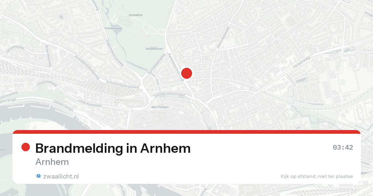 Brandmelding in Arnhem — 24 jun 2026
