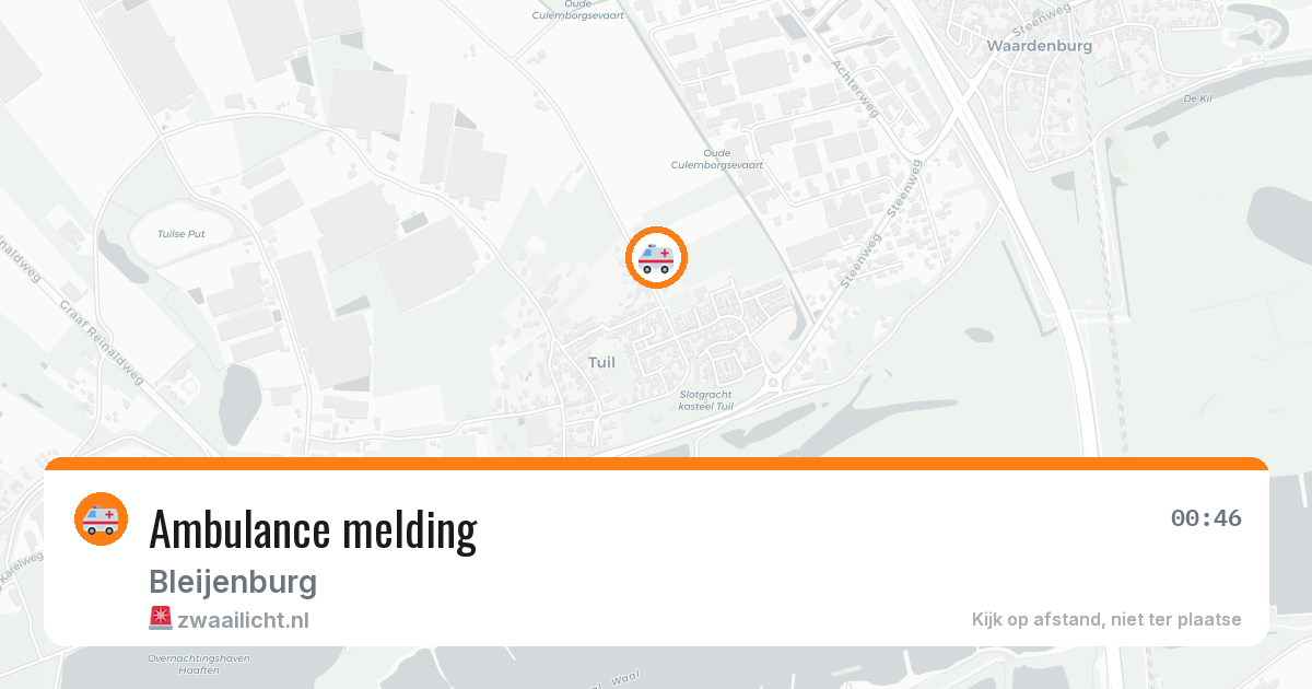 Ambulance melding — 13 mei 2026