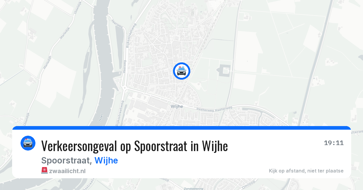 Verkeersongeval op Spoorstraat in Wijhe — 29 jul 2026
