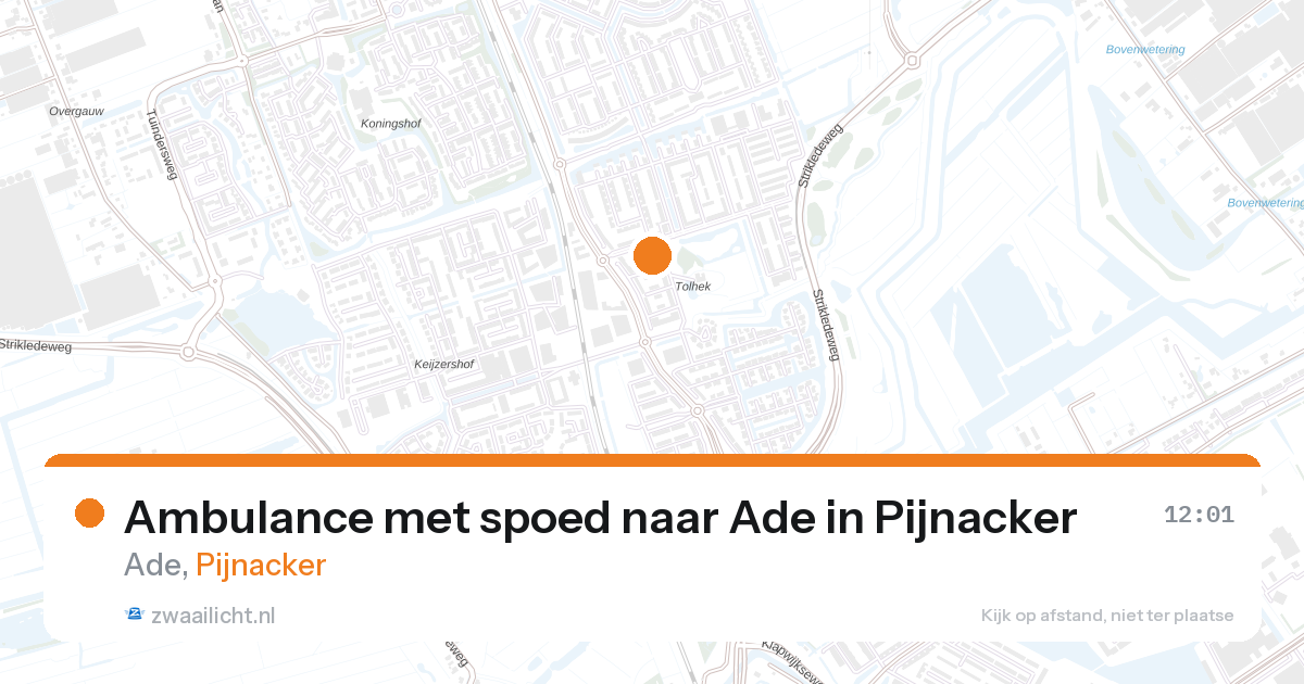 Ambulance met spoed naar Ade in Pijnacker — 12 apr 2026