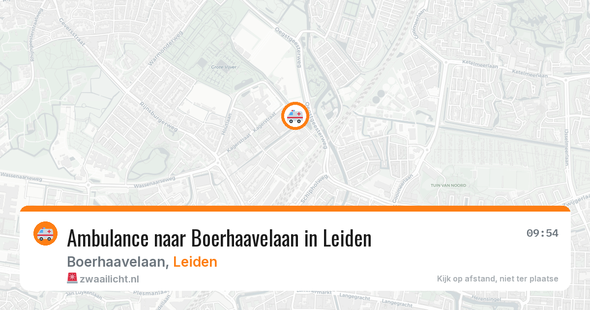 Ambulance naar Boerhaavelaan in Leiden — 18 jun 2026