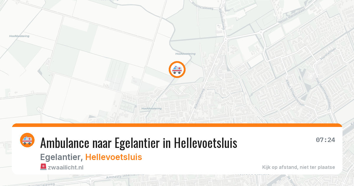 Ambulance naar Egelantier in Hellevoetsluis — 3 apr 2026
