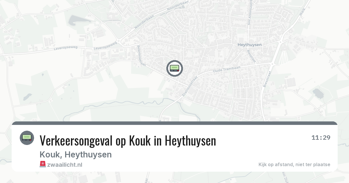 Verkeersongeval op Kouk in Heythuysen — 2 apr 2026