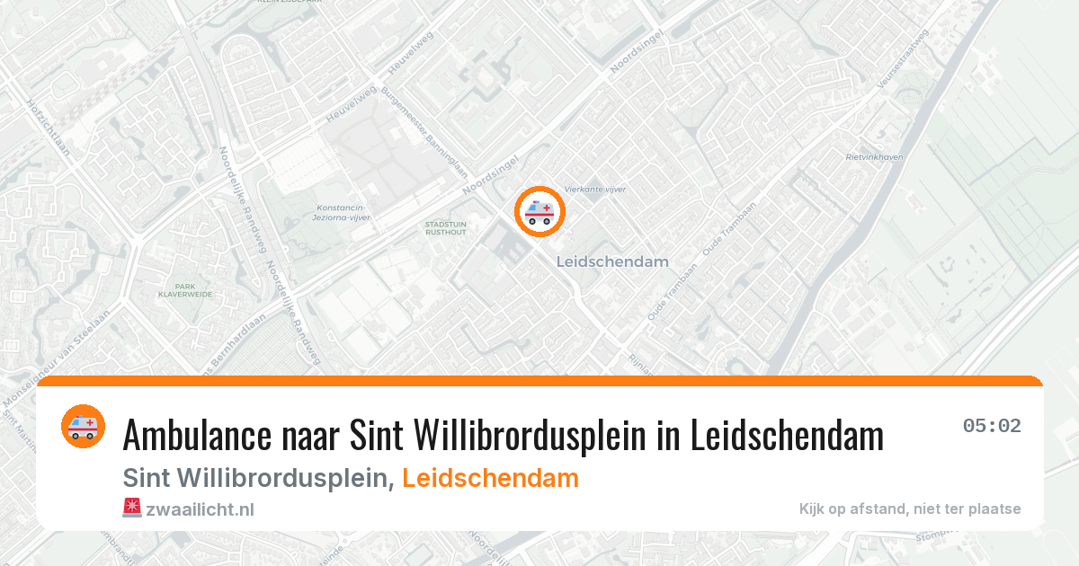 Ambulance naar Sint Willibrordusplein in Leidschendam — 9 jun 2026