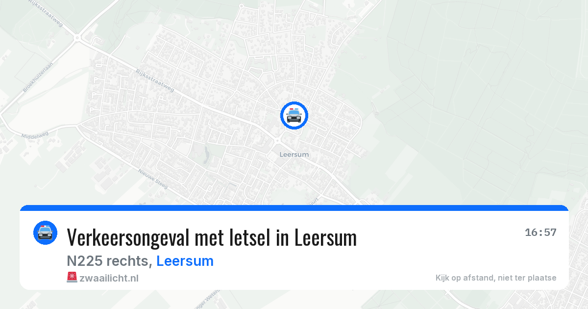 Verkeersongeval met letsel in Leersum — 26 mrt 2026