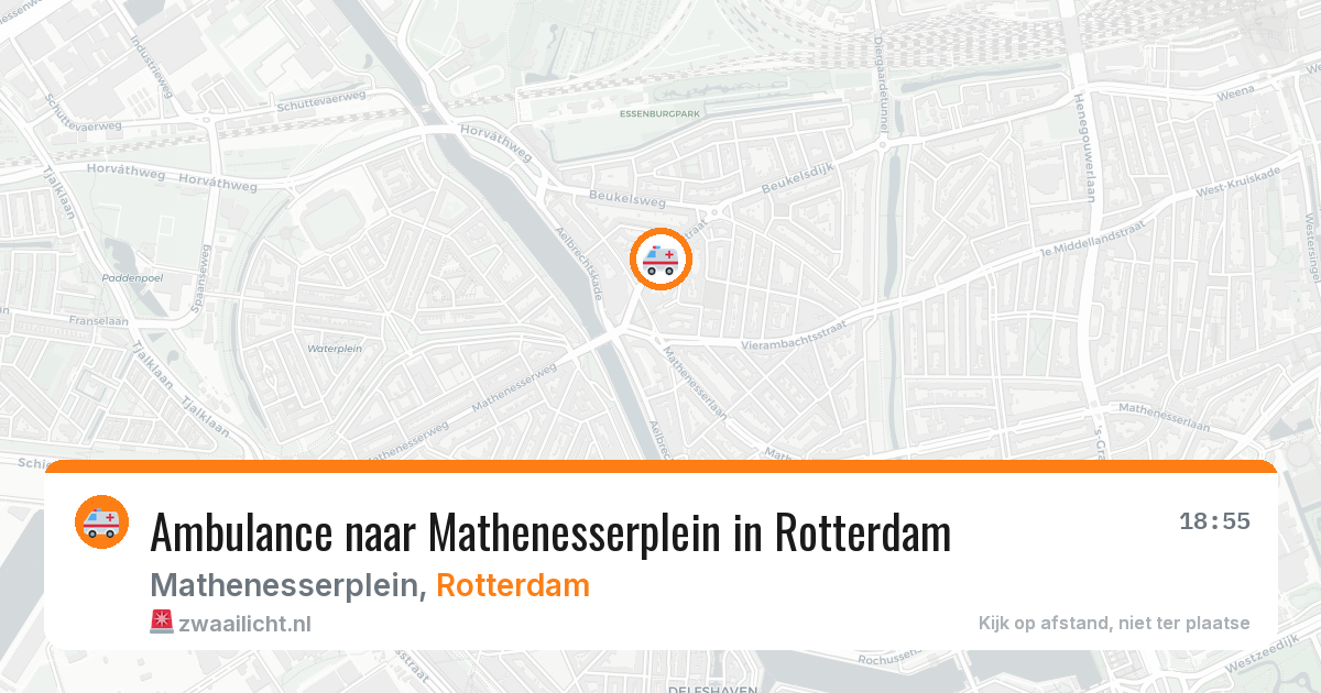 Ambulance naar Mathenesserplein in Rotterdam — 2 aug 2026