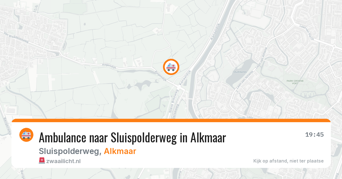 Ambulance naar Sluispolderweg in Alkmaar — 16 jun 2026