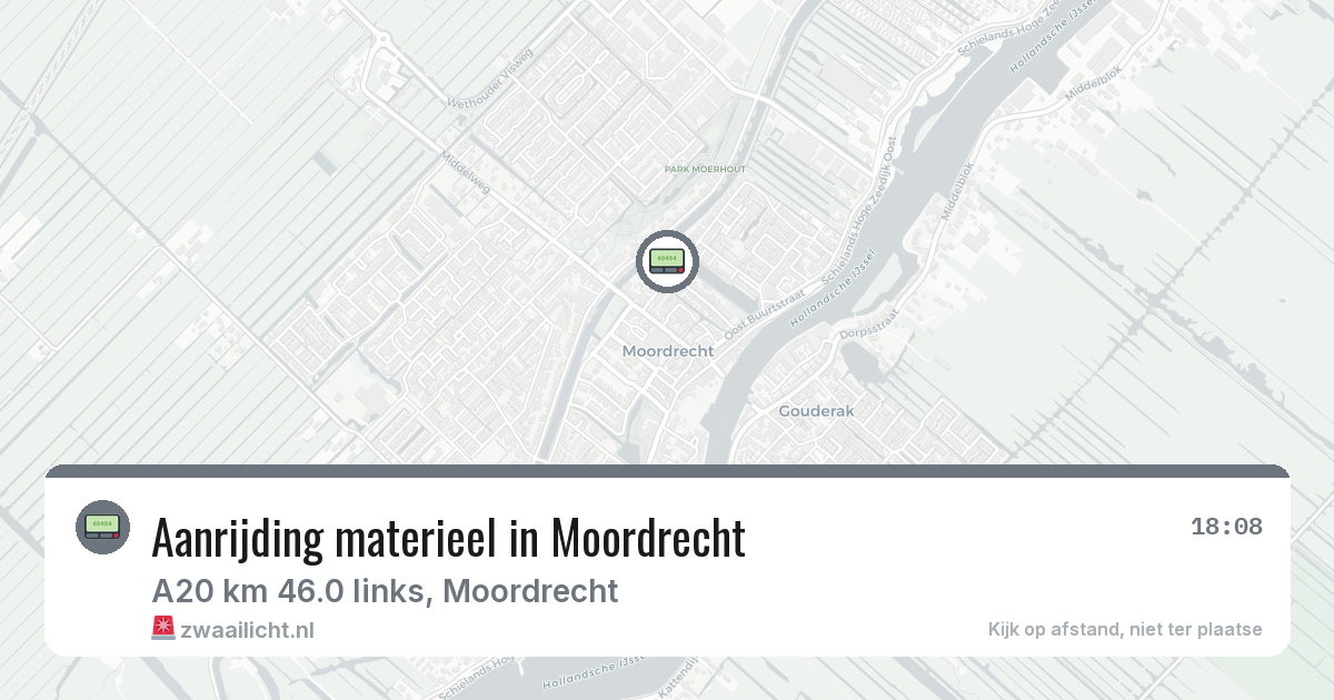 Aanrijding materieel in Moordrecht — 6 feb 2026