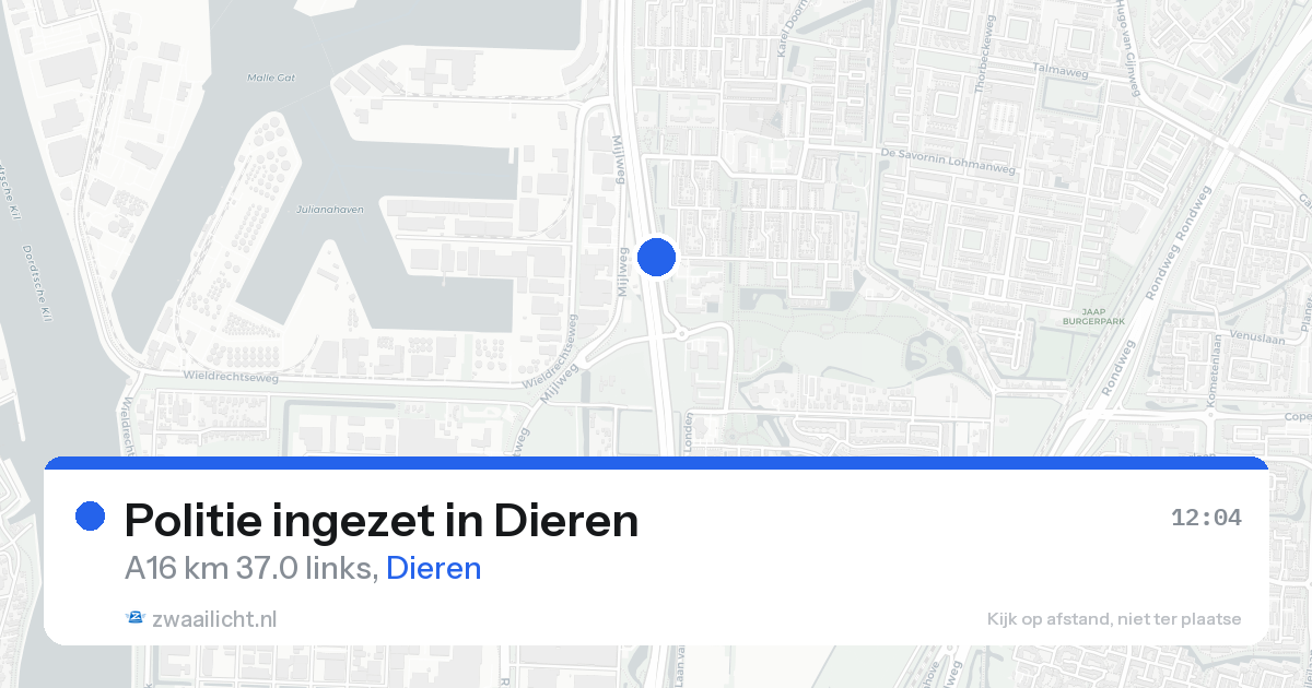 Politie ingezet in Dieren — 17 aug 2026 | 🚨 Zwaailicht.nl