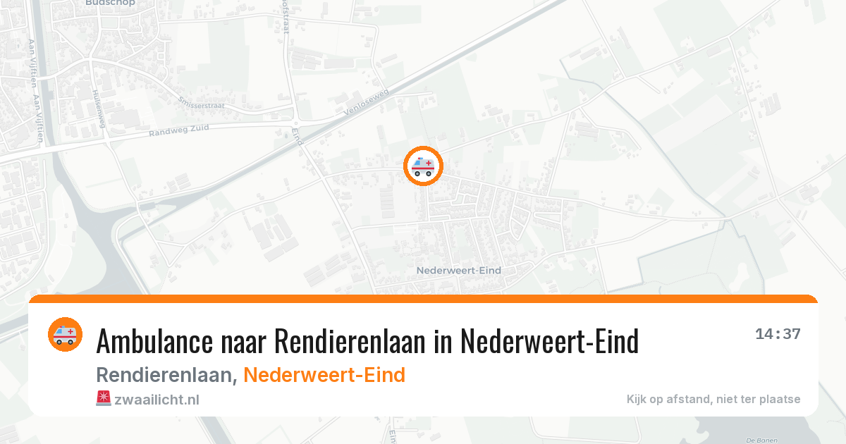 Ambulance naar Rendierenlaan in Nederweert-Eind — 5 aug 2026