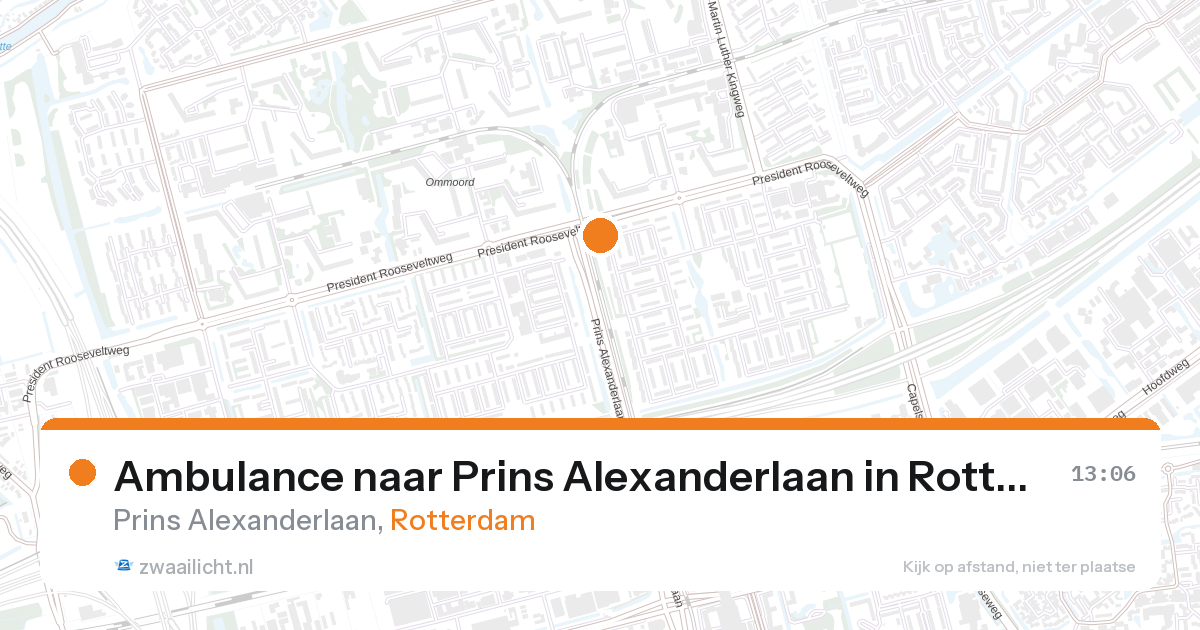 Ambulance naar Prins Alexanderlaan in Rotterdam — 2 jun 2026