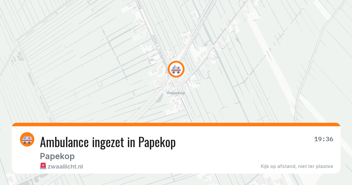Ambulance ingezet in Papekop — 16 feb 2026