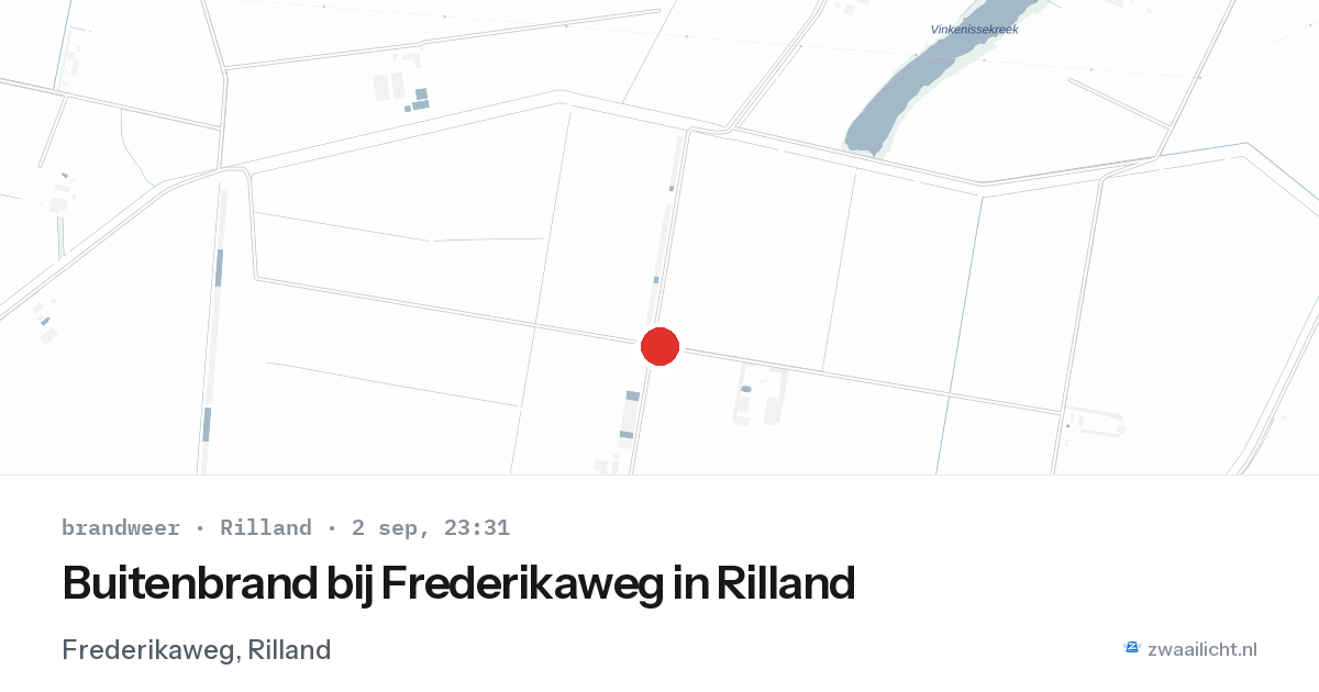 Buitenbrand bij Frederikaweg in Rilland — 2 sep 2026