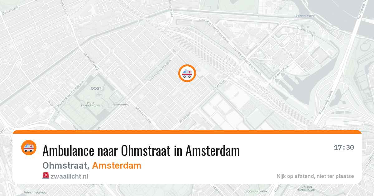 Ambulance naar Ohmstraat in Amsterdam — 7 jun 2026