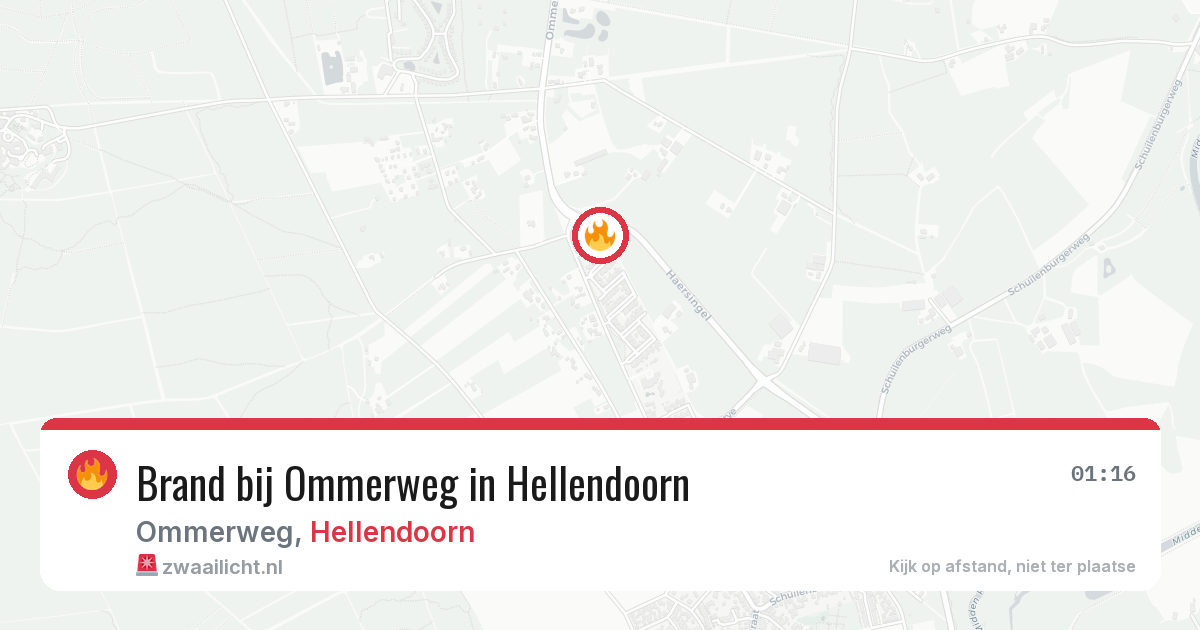 Brand bij Ommerweg in Hellendoorn — 19 jun 2026