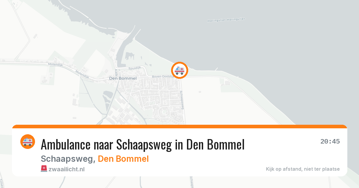Ambulance naar Schaapsweg in Den Bommel — 6 jun 2026