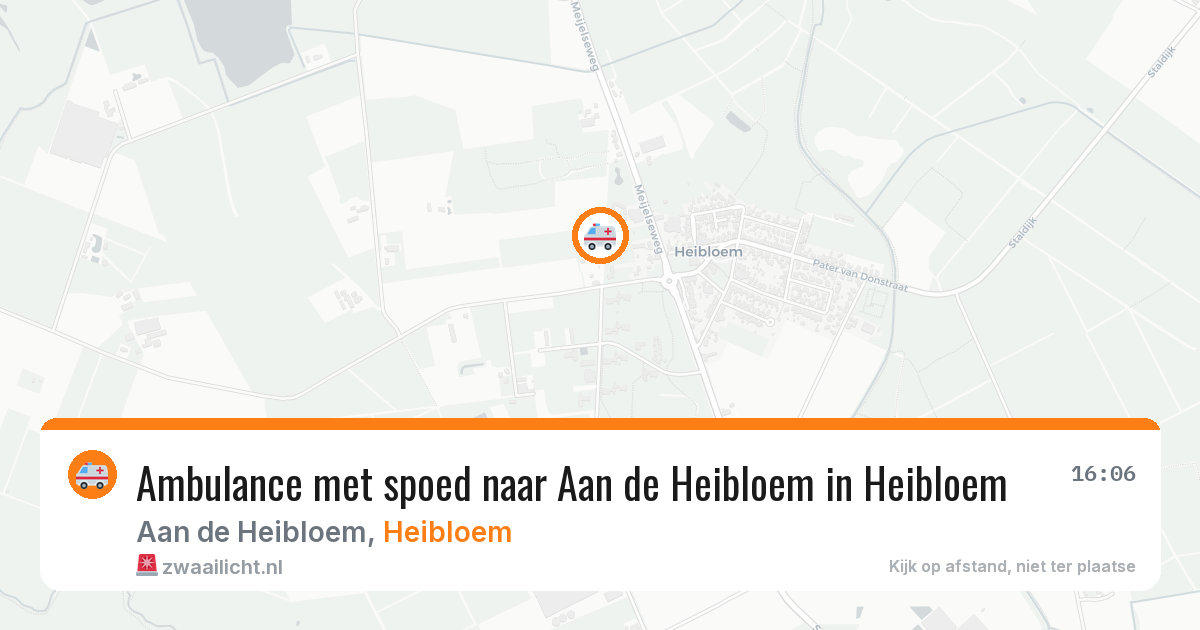 Ambulance met spoed naar Aan de Heibloem in Heibloem — 8 jun 2026