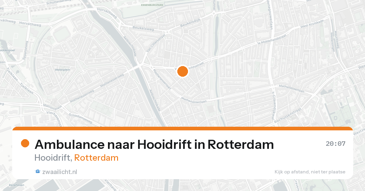 Ambulance naar Hooidrift in Rotterdam — 24 aug 2026
