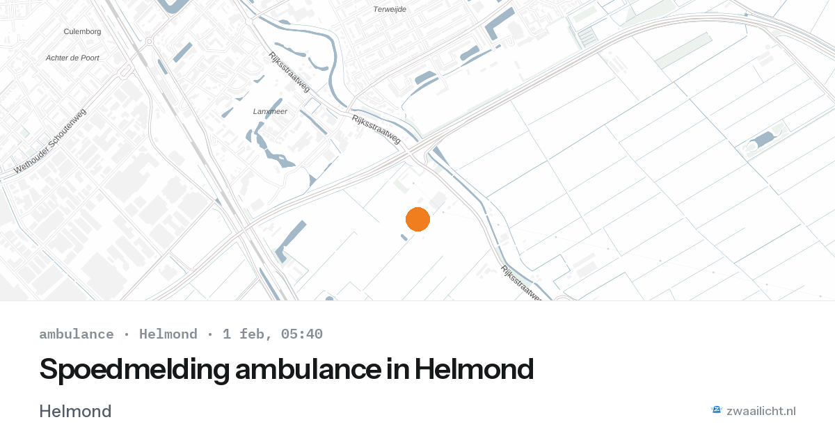 Spoedmelding ambulance in Helmond — 1 feb 2026