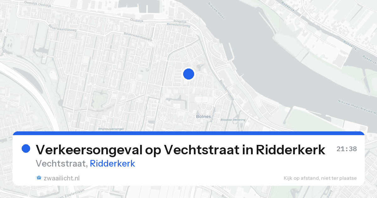Verkeersongeval op Vechtstraat in Ridderkerk — 5 mrt 2026