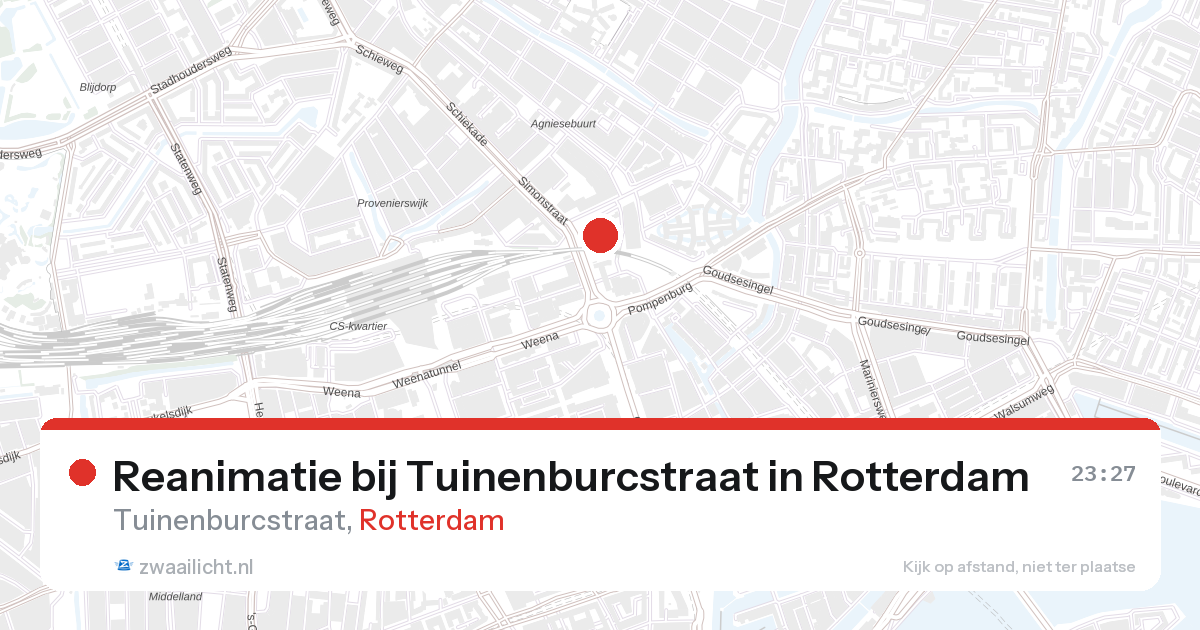 Reanimatie bij Tuinenburcstraat in Rotterdam — 31 jan 2026