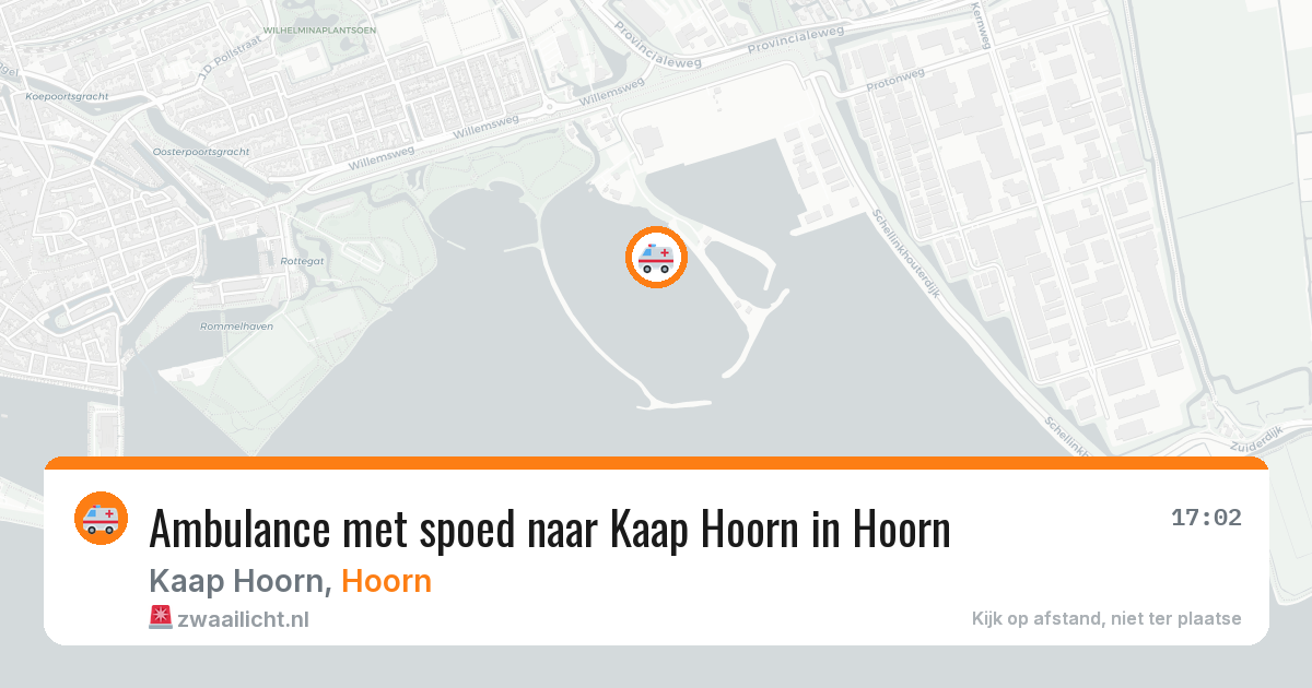 Ambulance met spoed naar Kaap Hoorn in Hoorn — 5 aug 2026