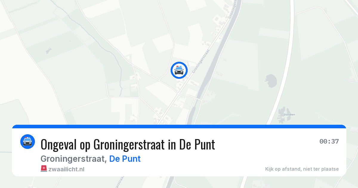 Ongeval op Groningerstraat in De Punt — 14 mei 2026