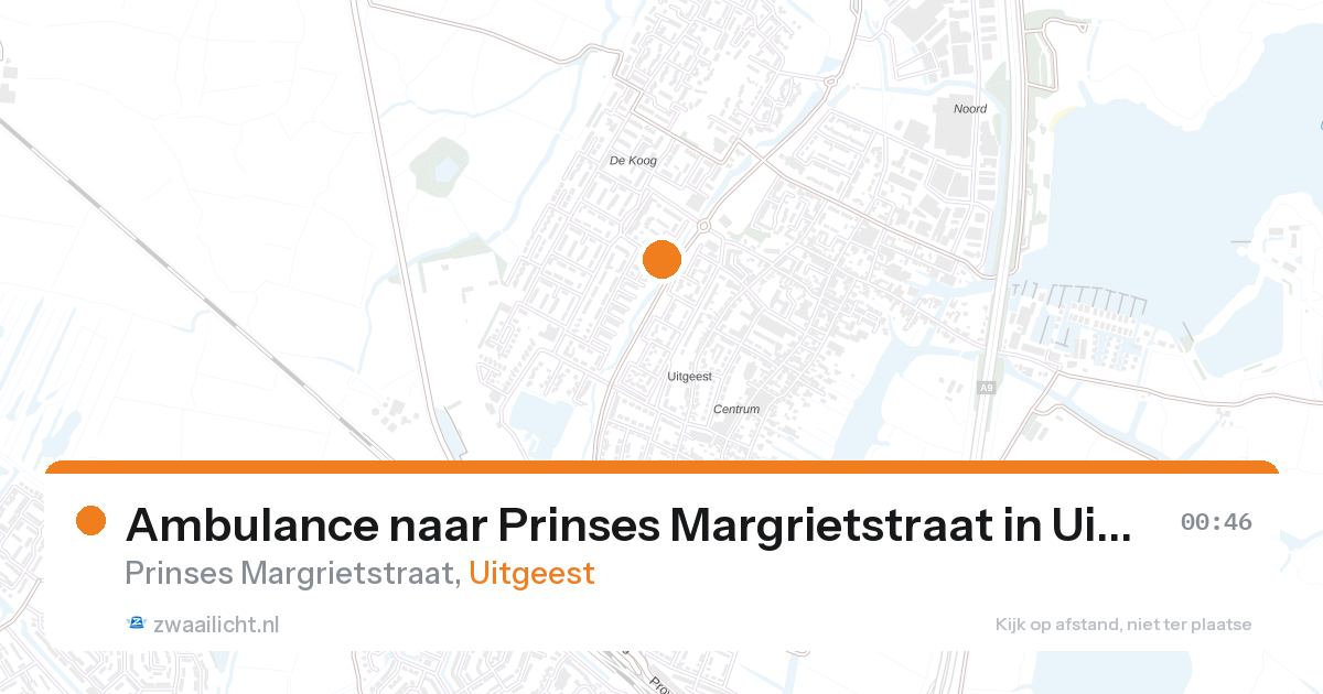 Ambulance naar Prinses Margrietstraat in Uitgeest — 31 jan 2026