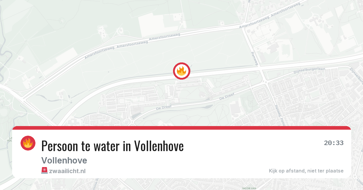 Persoon te water in Vollenhove — 6 jul 2026
