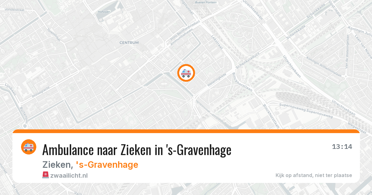 Ambulance naar Zieken in 's-Gravenhage — 8 apr 2026