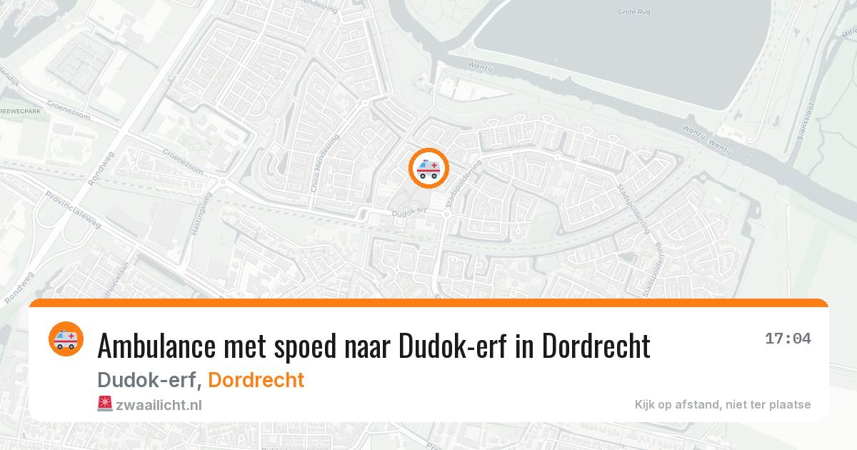 Ambulance met spoed naar Dudok-erf in Dordrecht — 23 jan 2026