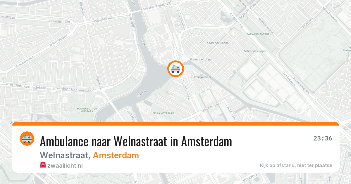 Ambulance naar Welnastraat in Amsterdam — 14 jul 2026