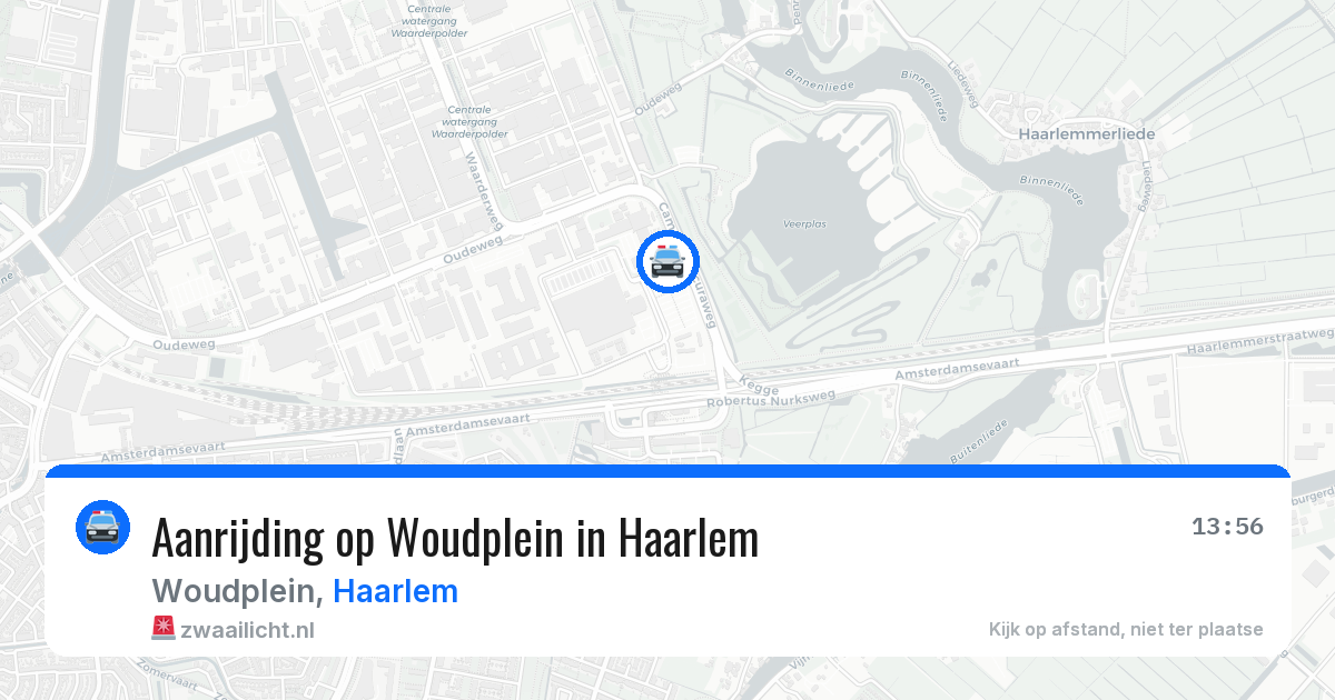 Aanrijding op Woudplein in Haarlem — 30 apr 2026