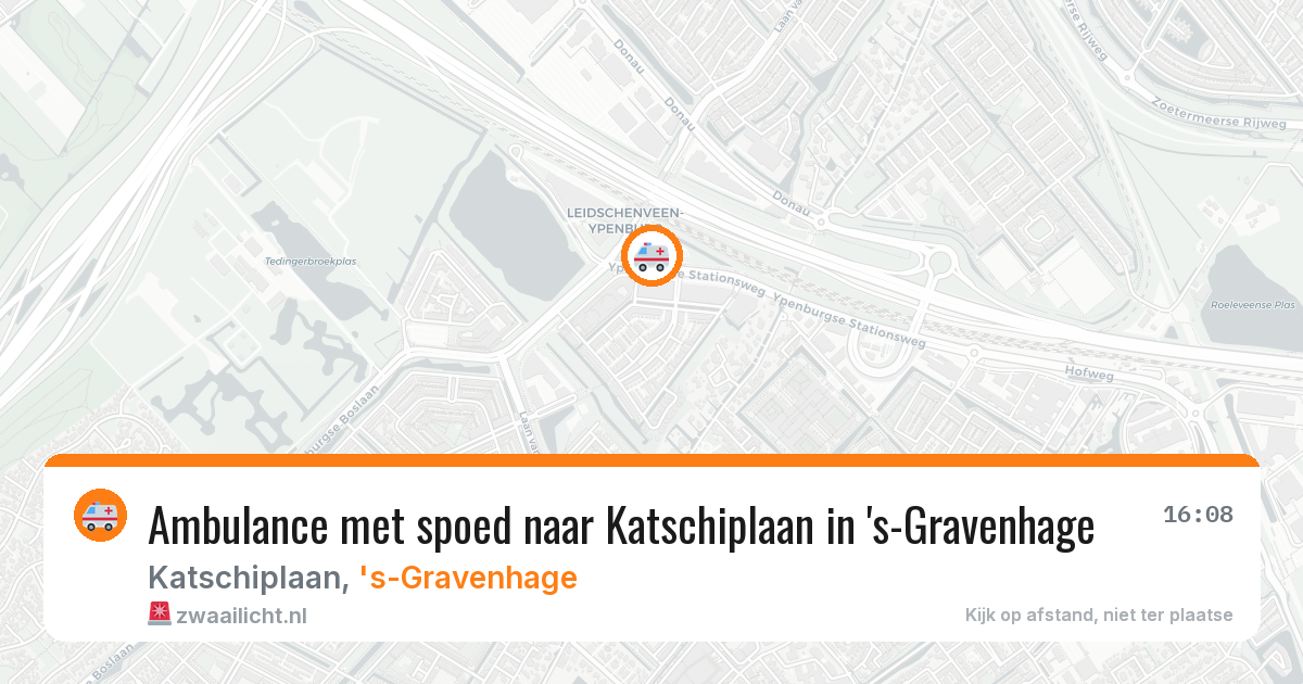 Ambulance met spoed naar Katschiplaan in 's-Gravenhage — 2 jun 2026