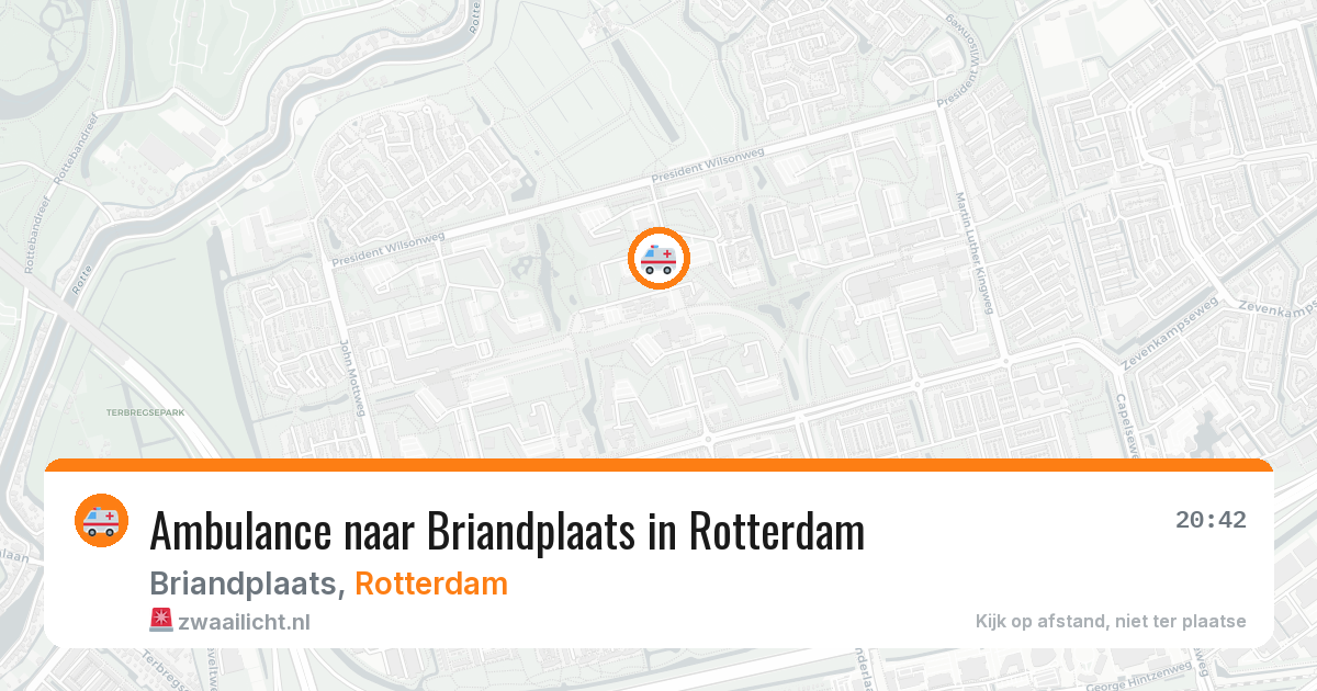 Ambulance naar Briandplaats in Rotterdam — 11 aug 2026