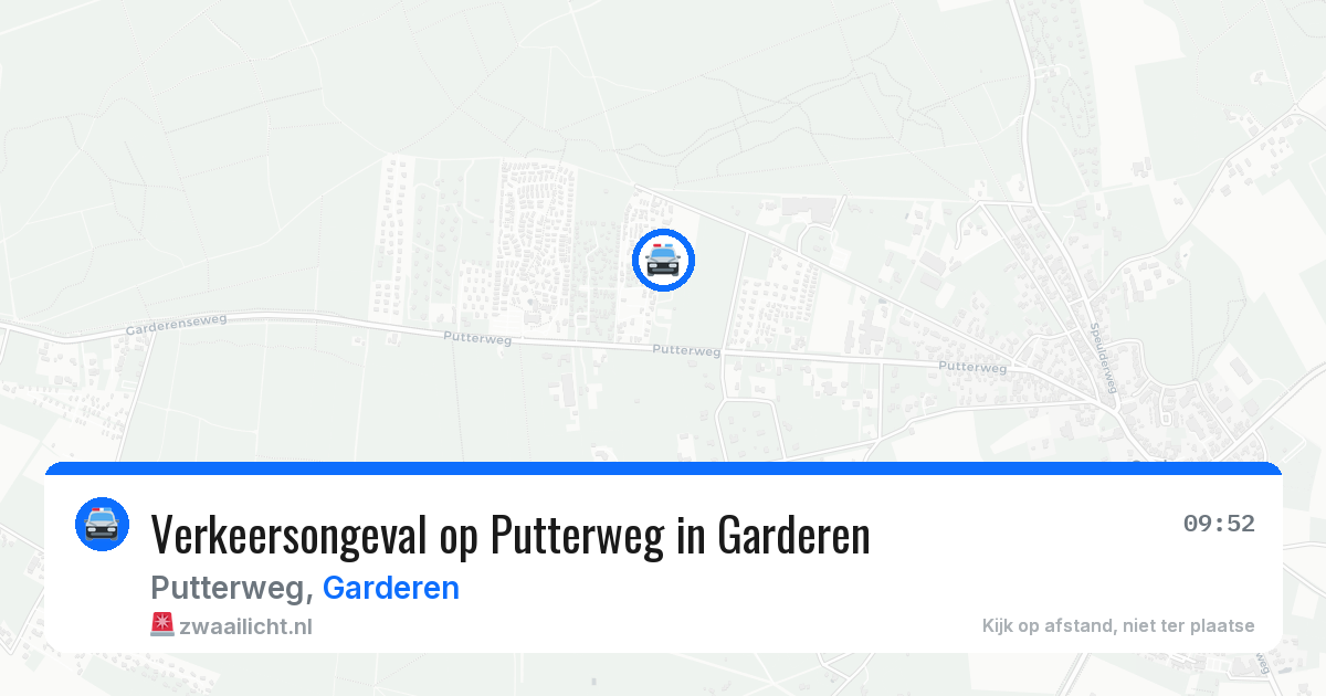 Verkeersongeval op Putterweg in Garderen — 20 jun 2026