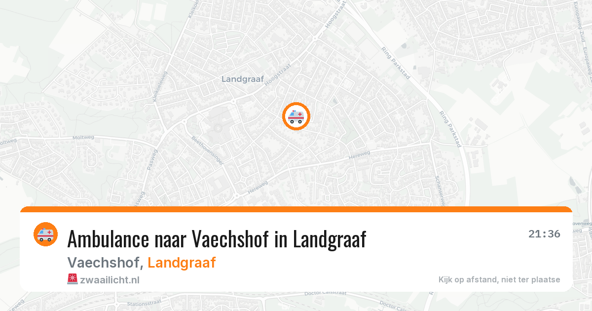 Ambulance naar Vaechshof in Landgraaf — 9 aug 2026