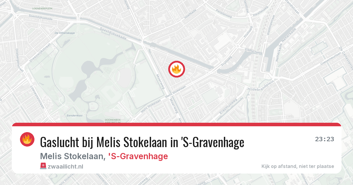 Gaslucht bij Melis Stokelaan in 'S-Gravenhage — 25 apr 2026