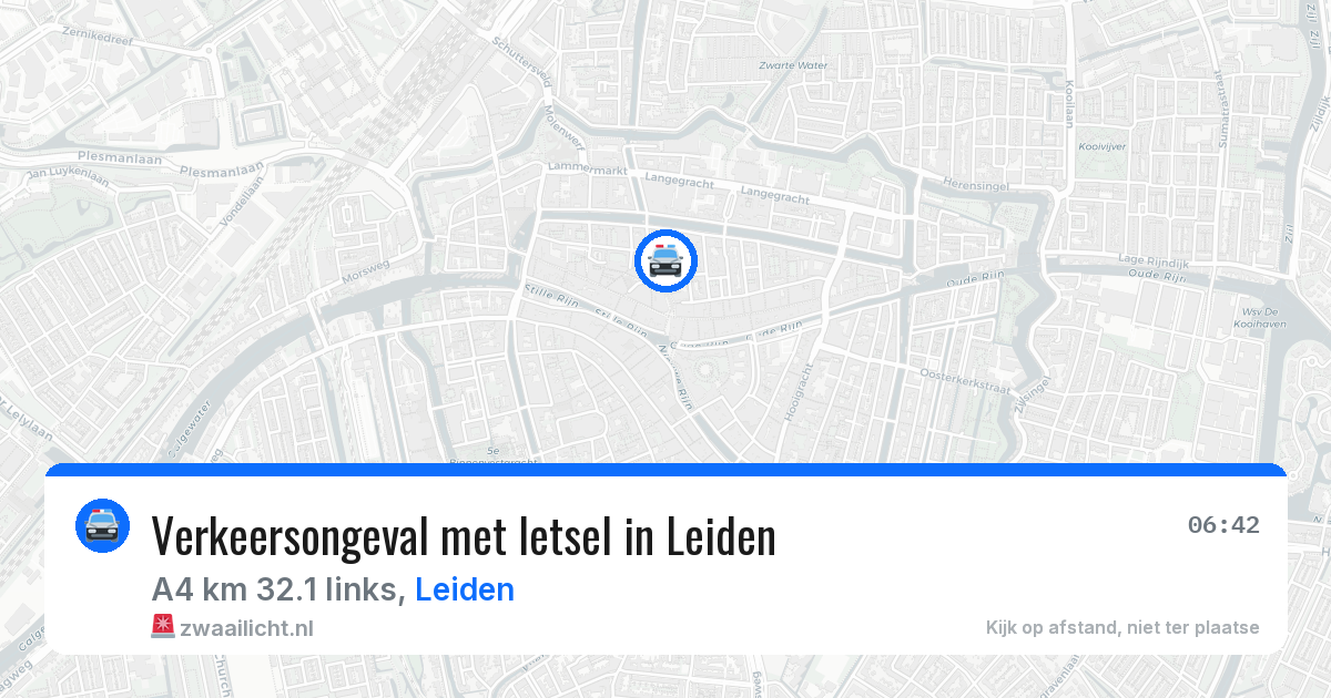 Verkeersongeval met letsel in Leiden — 1 jul 2026
